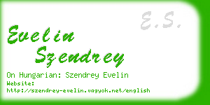 evelin szendrey business card